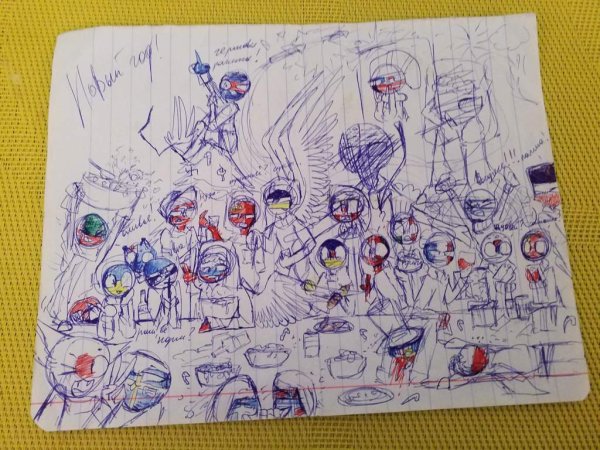 Комиксы ручкой в тетради