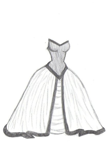 Платье рисунок