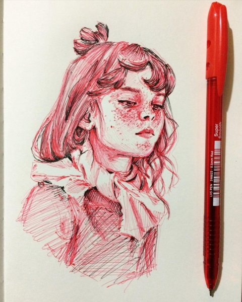 Арты ручкой