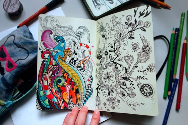 Moleskine скетчбук ручка