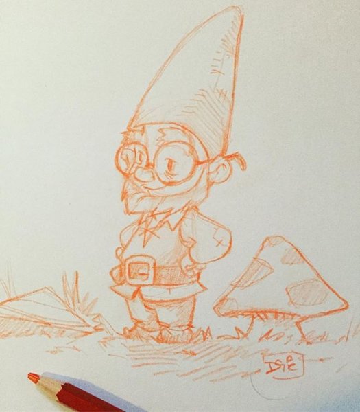 Скетч гнома