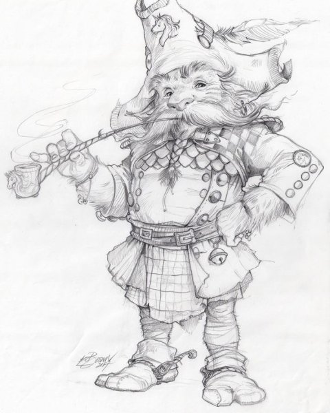 Эскиз гнома