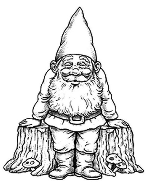 Гномик карандашом