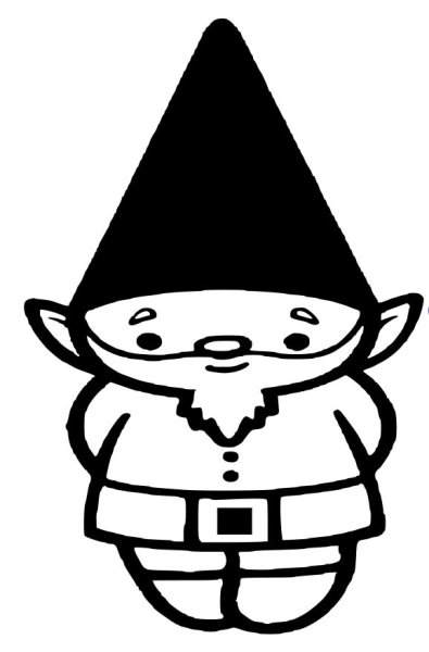 Раскраска маленький гномик средняя группа