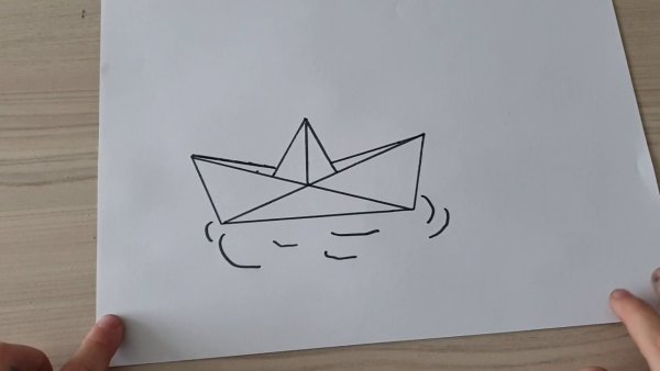 Кораблик нарисованный через Scratch