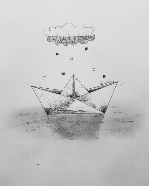 Бумажный кораблик