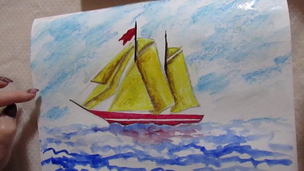 Рисование кораблик