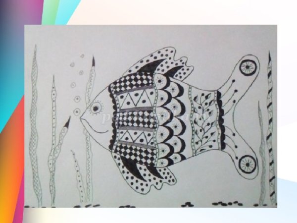 Изо рисование гелевой ручкой