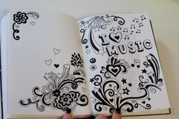 Красивые рисунки для блокнота