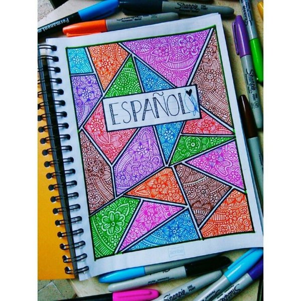 Иллюстрация украсить тетрадь