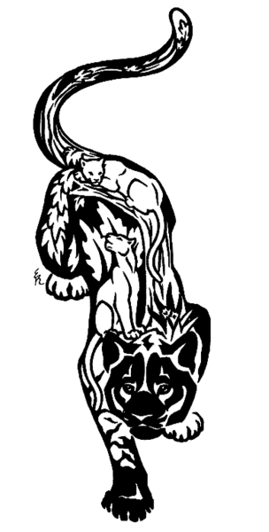 Пантера тату эскиз