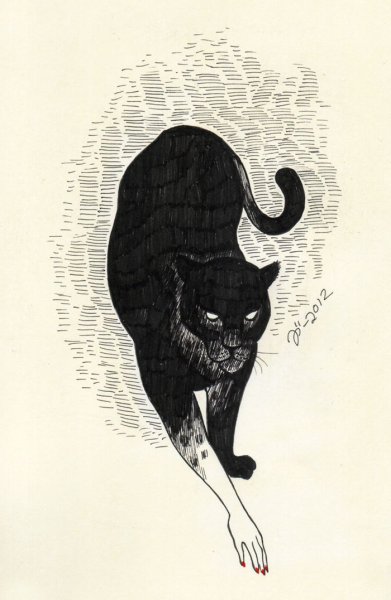 Пантера эскиз