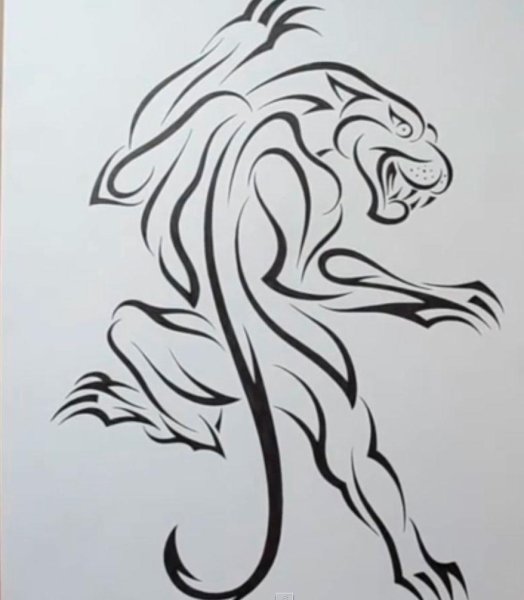 Тату на бумаге