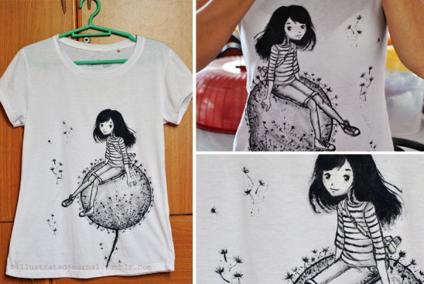 Идеи рисунков на футболках своими руками