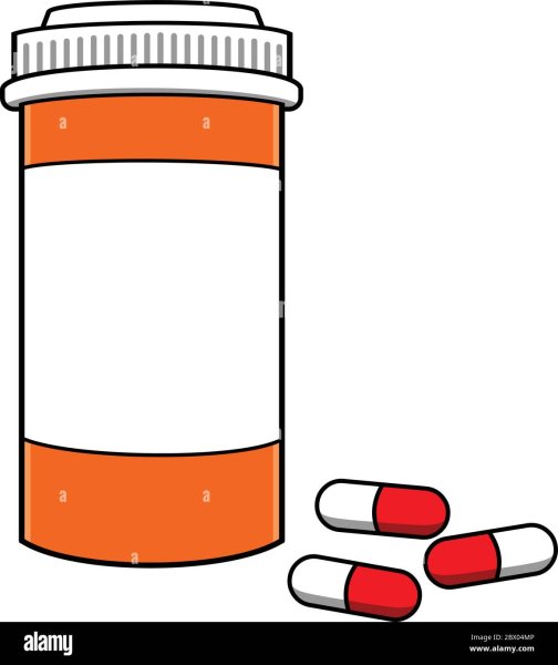 Баночка таблеток на белом фоне