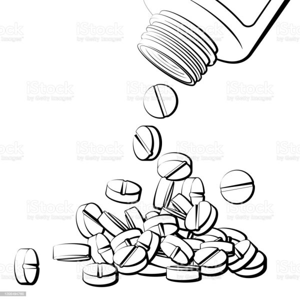 Рисунок из таблеток