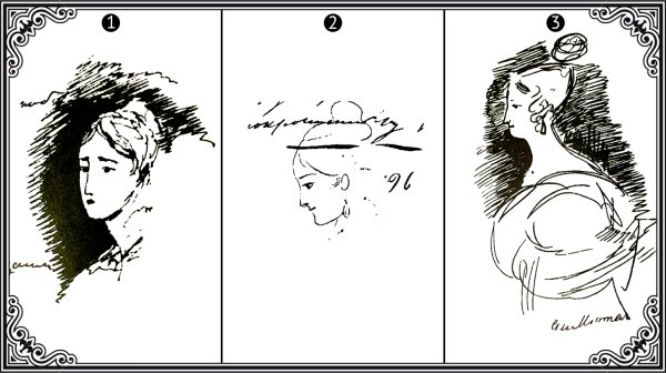 Рисунки Пушкина на полях