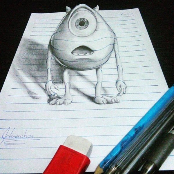 Уроки рисование простой ручкой