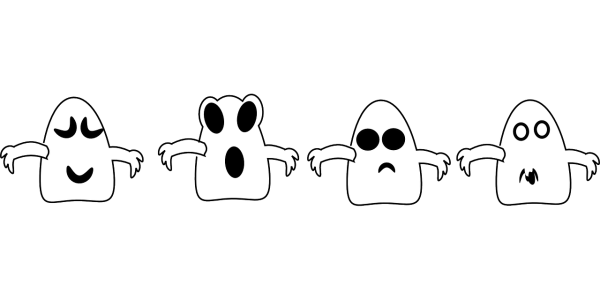 Приведение рисунок на Хэллоуин