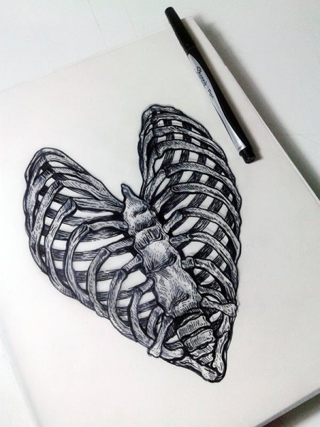 Скелет для скетчбука