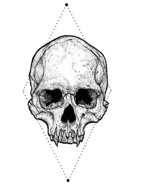 Скелет с крыльями для срисовки