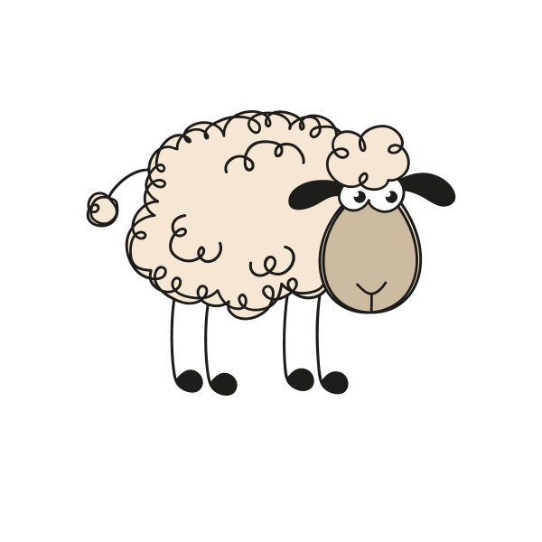Баран рисунок