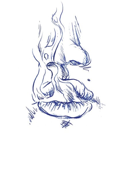 Нарисовать карандашом дымовая