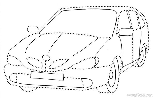 Рисование по точкам машинки