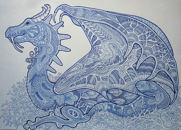 Схематичное изображение дракона