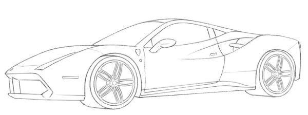 Сложный рисунок кар профессионально