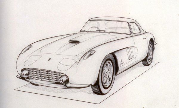 Ferrari рисунок карандашом