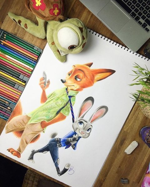 Джуди Хоппс скетчинг