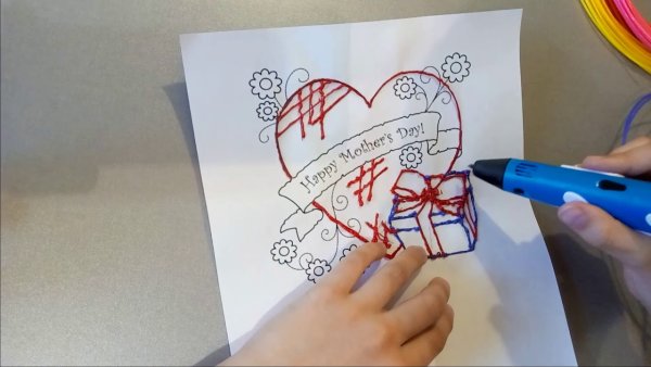 Подарок бабушке из 3д ручки