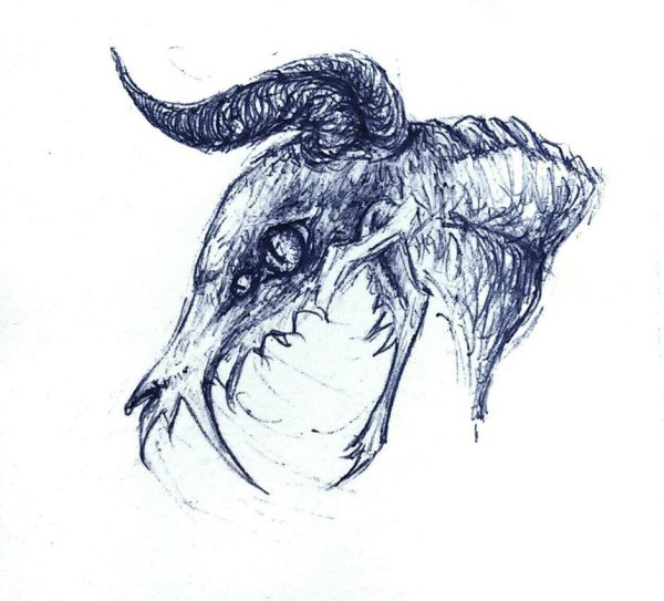 Монстры черной ручкой