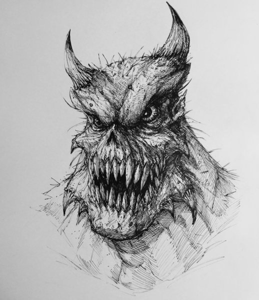 Страшные рисунки карандашом