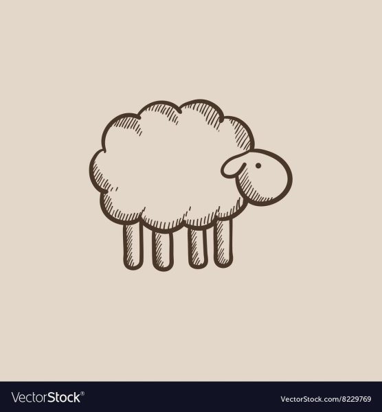 Барашек карандашом