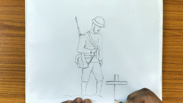 Неизвестный солдат карандашом