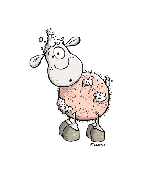 Рисунок барашка для детей самый простой