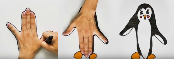 Рисование с помощью руки