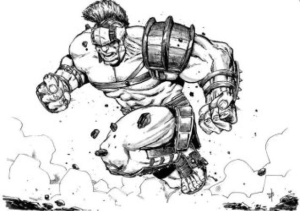 Раскраска Халк Рагнарек