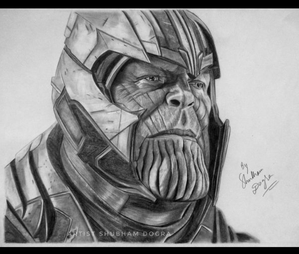 Танос карандашом