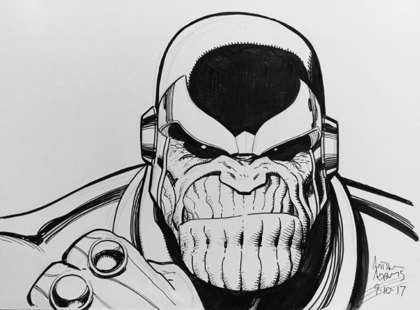 Танос тату эскиз