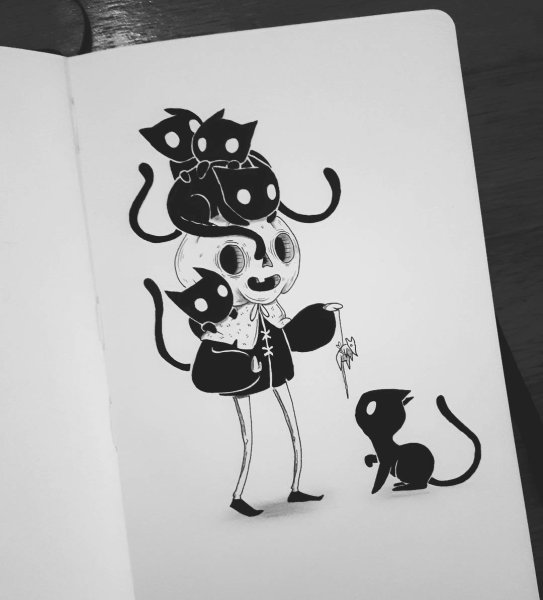 Маленькие рисунки в скетчбук