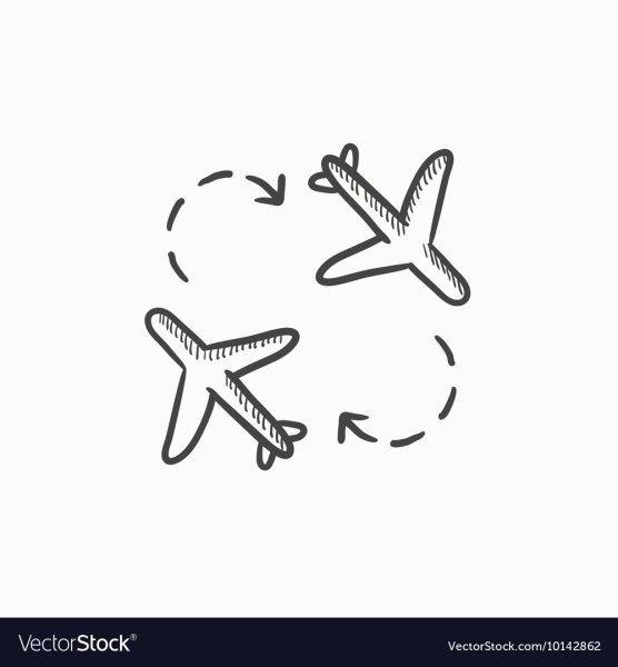 Тату самолет эскиз