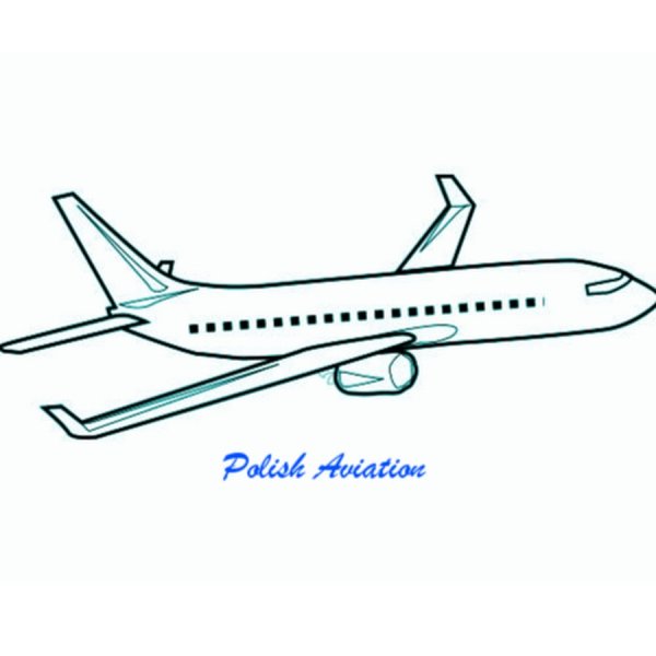 Самолет с боку рисунок