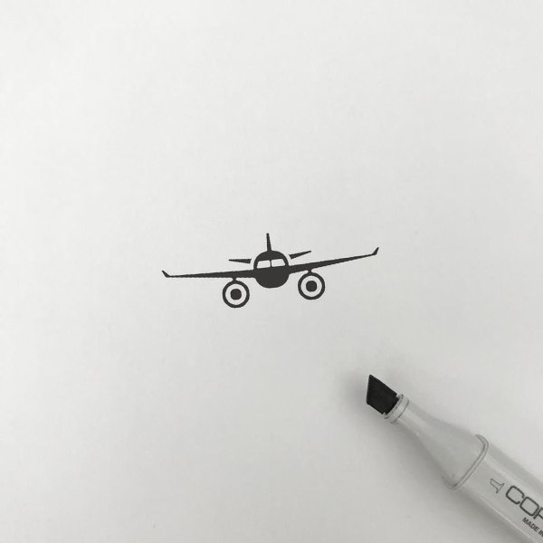 Самолет эскиз