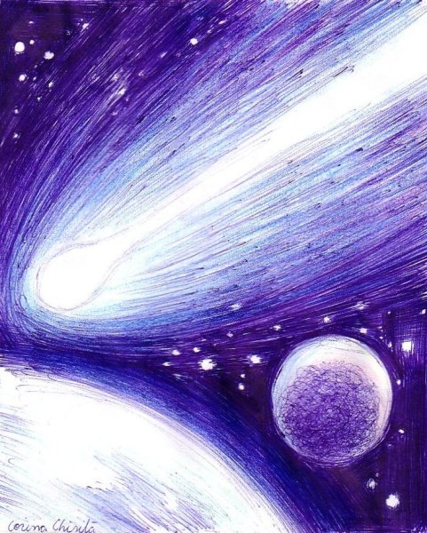 Метеорит раскраска для детей