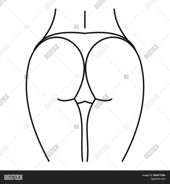 Раскраска ягодицы