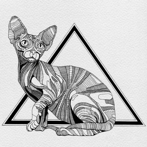 Египетский сфинкс Графика