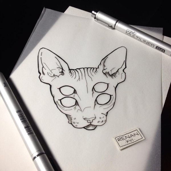 Скетчбук тату